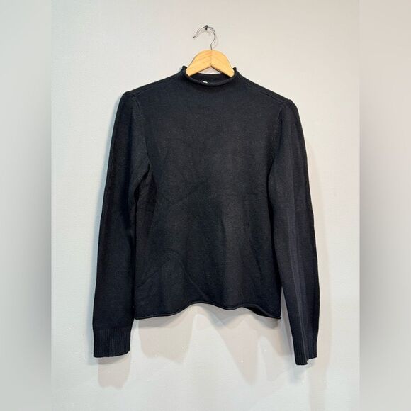 Black Cyrus Mock Neck Sweater Size M EUC - Picture 3 of 5